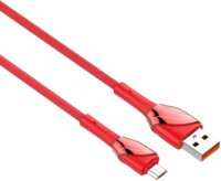 Ldnio LS662 USB-A apa - MicroUSB-B apa 3.0 Adat és töltő kábel - Piros (2m)
