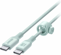 Anker 544 Bio-Nylon USB-C apa - USB-C apa 2.0 Adat és töltő kábel - Zöld (1.8m)