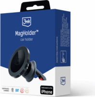 3mk MagHolder Univerzális Mobiltelefon autós tartó / töltő - Fekete