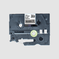 Brother TZE-R931 P-touch feliratozógép szalag 12mm / 4m - Fekete alapon ezüst