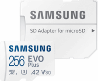 Samsung 256GB Evo Plus microSDXC UHS-I CL10 Memóriakártya + Adapter