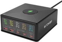 Blitzwolf 868H, 2xUSB-A / 3xUSB-C Hálózati töltő - Fekete (160W)