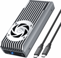 GrauGear G-M206-20G-F M.2 USB3.2 Gen2x2 Külső SSD ház - Ezüst
