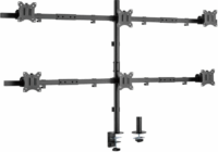 Equip 650160 17"-32" LCD TV/Monitor asztali tartó - Fekete (6 kijelző)