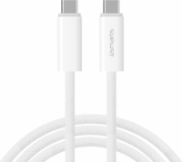 4smarts PremiumCord USB Type-C apa - USB Type-C apa Adat és töltő kábel - Fehér (3m)