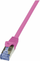 Logilink S/FTP CAT6A Patch kábel 5m - Rózsaszín