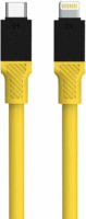 Tactical Fat Man USB Type-C apa - Lightning apa Töltőkábel - Sárga (1m)