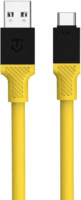Tactical Fat Man USB Type-A apa - USB Type-C apa Töltőkábel - Sárga (1m)