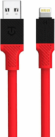 Tactical Fat Man USB Type-A apa - Lightning apa Töltőkábel - Piros (1m)