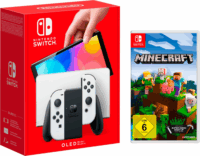 Nintendo Switch OLED 64GB Fehér + Minecraft