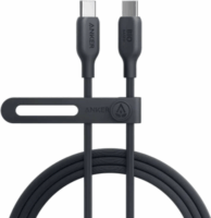 Anker 544 Bio-Nylon USB-C apa - USB-C apa 2.0 Adat és töltő kábel - Fekete (1.8m)