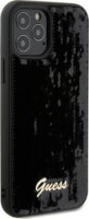 Guess Sequin Script Logo Apple iPhone 12/12 Pro Tok - Fekete