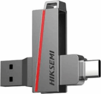Hiksemi Dual Slim USB Type-C / USB Type-A 3.2 256GB Pendrive - Ezüst