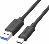 Unitek Y-C490BK USB Type-A apa - USB Type-C apa 3.1 Adat és töltő kábel - Fekete (0.25m)