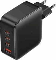 Vention FEIB0-EU GaN 3x USB-C / USB-A Hálózati töltő - Fekete (140W)