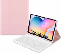 Tech-Protect Samsung Galaxy Tab S6 Lite (20/22) Tablet tok billentyűzettel - Pink (magyar)