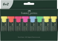 Farber-Castell 1-5mm Szövegkiemelő készlet - Vegyes színek (8 db / csomag)