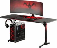 Diablo X-Mate 1600 Gamer asztal - Fekete/Piros