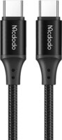 Mcdodo CA-5641 USB Type-C apa - USB Type-C apa Töltőkábel - Fekete (1m)