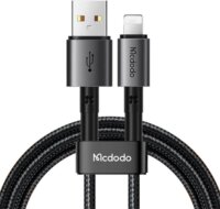 Mcdodo CA-3581 USB Type-A apa - Lightning apa Töltőkábel - Fekete (1.8m)