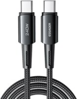 Essager EXCTT3-CG0G-P USB Type-C apa - USB Type-C apa Töltőkábel - Fekete (1m)