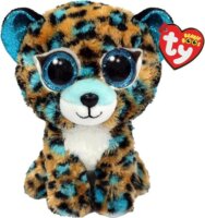 TY Inc Kobalt leopard plüss figura kék/barna - 15 cm