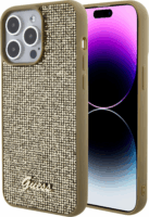 Guess Disco Metal Script Apple iPhone 15 Pro Max Tok - Arany