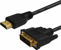 Savio CL-139 HDMI - DVI Kábel 1.8m - Fekete