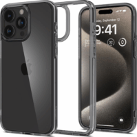 Spigen Ultra Hybrid Apple iPhone 15 Pro Max Tok - Átlátszó/Fekete