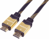 PremiumCord KPHDMET015 HDMI 1.4 - HDMI 1.4 Kábel 1.5m - Fekete/Arany