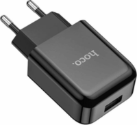 HOCO N2 USB-A Hálózati töltő - Fekete (5V / 2.1A)