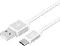 TB AKTBXKUCSBA200V USB-A apa - USB-C apa Adat és töltő kábel - Ezüst (2m)