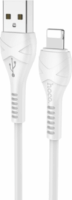 HOCO X37 USB-A apa - Lightning apa 2.0 iPhone töltőkábel - Fehér (1m)