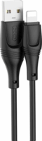 XO NB238 USB Type-A apa - Lightning apa iPhone Töltőkábel - Fekete (3m)