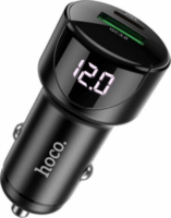 HOCO Z42 USB-C / USB-A Autós töltő - Fekete (20W)