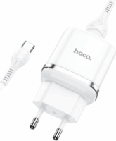 HOCO N3 USB-A Hálózati töltő + USB-C kábel - Fehér (18W)