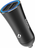 HOCO Z30 2x USB-A Autós töltő - Fekete (5V / 2.4A)
