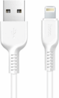 HOCO X20 USB-A apa - Lightning apa 2.0 Adat és töltőkábel - Fehér (1m)