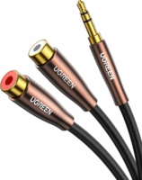 Ugreen AV194 3.5mm Jack apa - 2x RCA anya Kábel (1m)