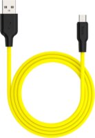 HOCO X21 USB-A apa - USB-C apa 2.0 Adat és töltő kábel - Sárga (1m)