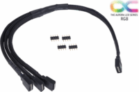 Alphacool 18538 y-kábel RGB 4pol - 3x4pol Elosztó kábel - 30cm