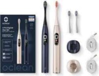 Oclean X Pro Digital Duo Szónikus Elektromos fogfeke szett - Kék/Arany