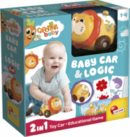 Carotina Baby Oroszlán kisautó logikai játékkal