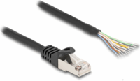 Delock S/FTP RJ50 Összekötő kábel 1m - Fekete