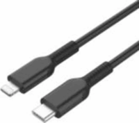 M-CAB 7070156 USB-C/Lightning apa - USB-C/Lightning apa 2.0 Adat és töltő kábel - Fekete (1m)