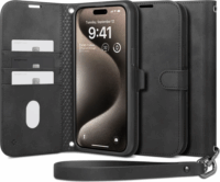 Spigen Wallet S Pro Apple iPhone 15 Pro Flip Tok - Fekete