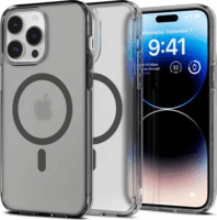 Spigen Ultra Hybrid MagFit Apple iPhone 14 Pro Tok - Átlátszó/Fekete