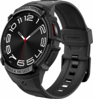 Spigen Rugged Armor Pro Samsung Galaxy Watch 6 Classic Szilikon szíj+keret 43 mm - Fekete