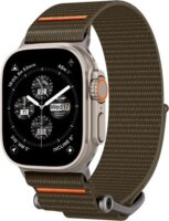 Spigen Durapro Flex Apple Watch S1/2/3 Szövet szíj 42 mm - Barna/Narancs