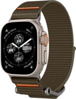 Spigen Durapro Flex Apple Watch S1/2/3 Szövet Okosóra szíj 42 mm - Barna/Narancs